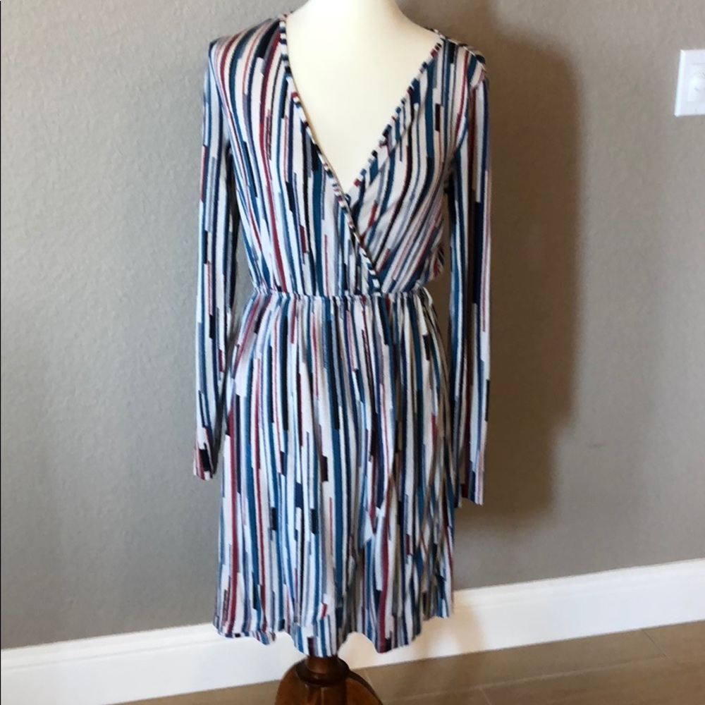 Comply striped dress (wrap style)